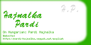 hajnalka pardi business card